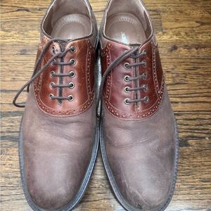Johnston & Murphy Men's Brown Leather Oxford Shoes